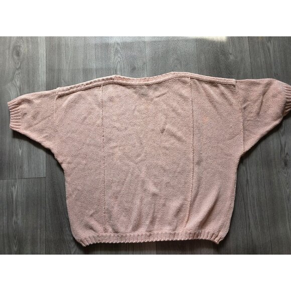 Vintage Chaus Woman Pink Knit Sweater 3X - Picture 3 of 6